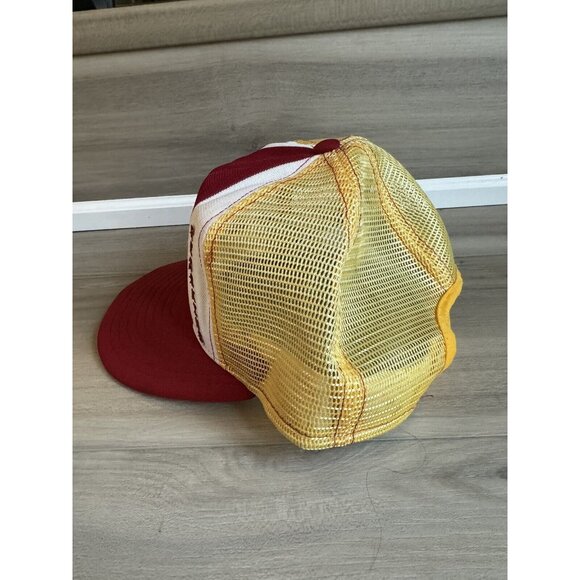 Vintage Washington Redskins Lucky Stripes Hat Mesh Trucker Snapback Made In USA - Picture 4 of 9